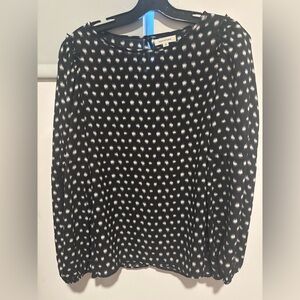 Max Studio Monochrome Patterned Blouse